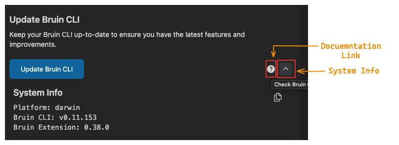 Bruin Settings Tab