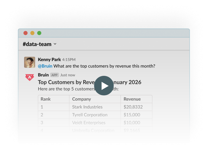 Bruin in Slack video preview